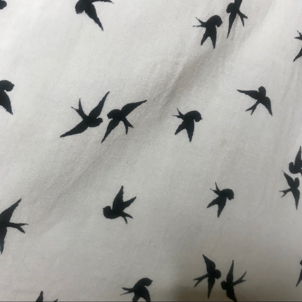 Beige Shirtdress w/ Black Bird Print by Divided - Picture 3 of 4